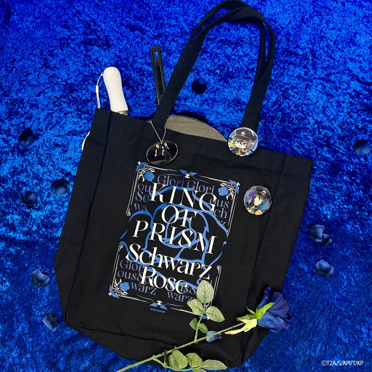 Meet_To_Market's tweet photo. ".˚⊹⁺‧┈┈┈┈┈┈┈┈┈┈┈┈┈┈┈‧⁺ ⊹˚.
　　 KING OF PRISM 10th Anniversary
　Glorious! SchwarzRose cafe in tree village
.˚⊹⁺‧┈┈┈┈┈┈┈┈┈┈┈┈┈┈┈‧⁺ ⊹˚.

🌹第二次受注予約　決定！🌹
Glorious! SchwarzRose cafeにて販売したオリジナルグッズをご好評につきMeeToMa（ミートマ）にて第二次受注予約販売を開始いたします！👑✨

前回買い逃してしまった方もお見逃しなく！

📝受注期間
9/14(月) 18:00 ～ 10/18(日) 23:59まで

販売ページはこちら⇩
https://t.co/6KXE9zyX9A

/／
Glorious Schwarz！
\＼

#kinpri #kinpri10th #Glorious_Schwarz