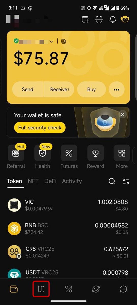 syifsrh's tweet photo. 3️⃣ Mau tukar token? Tinggal masuk menu Swap di Coin98, pilih token &amp; nominalnya, terus klik Swap. Prosesnya instan detik itu juga tanpa drama pending lama. 😎⚡ #VictionID #VictionVanguard @BuildOnViction @VictionID @Frontier_DAO https://t.co/UxAtAbMN1W