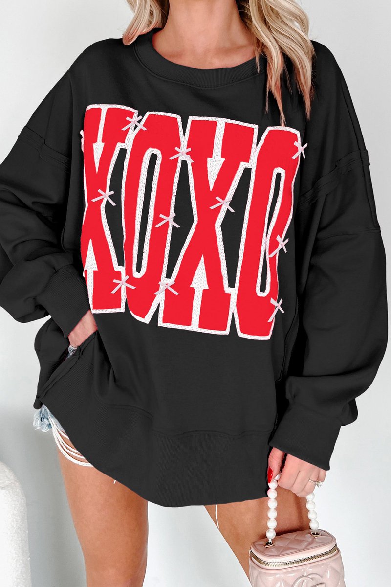 BoutiqueKalea's tweet photo. KaleaBoutique Stylish Bow Sequin XOXO Letter Graphic Exposed Seam Baggy Sweatshirt #womensweater #TopsAndTees
$27.95
➤ https://t.co/H0FBjuO3I6
