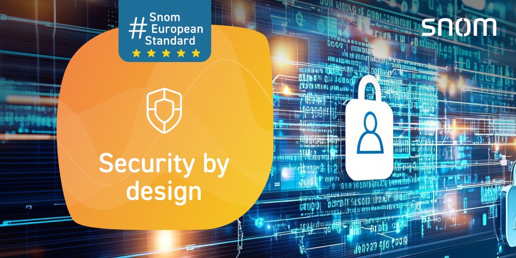 snom's tweet photo. Security isn't a feature. It's a responsibility.
That's why Snom builds security into every stage of the product lifecycle, from initial design and development through to ongoing maintenance and support.
https://t.co/pyUmufP1bn
#SnomEuropeanStandard #CyberSecurity #GDPR https://t.co/ebcc09ejBF