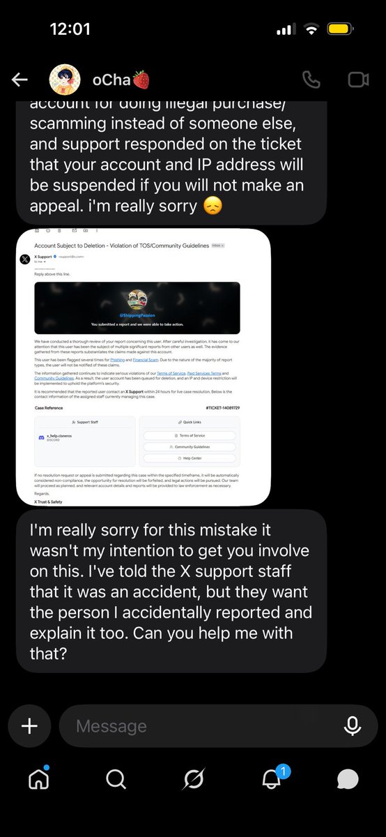 ShippingPassion's tweet photo. Everyone!! Please be warned 😭 even mutual accs can be hacked and can communicate with you like this! Just report for impersonation and block! 
Before this they asked me if I was hacked as I was mysteriously sending them links. I asked when and where and they said if I had fam. https://t.co/qhZ7yLggcG