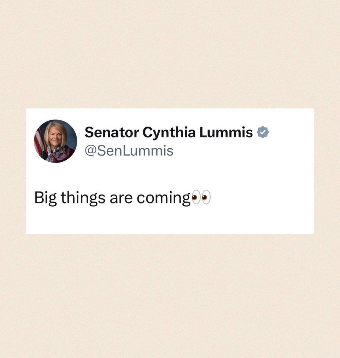 gwaendy_7's tweet photo. 🚨 JUST IN: 🇺🇸 The Senate is set to vote on the Crypto CLARITY Act tomorrow, and Senator Lummis just posted: “Big things are coming.”

The signs are getting harder to ignore🚀🔥 https://t.co/uvlkI9kNdK