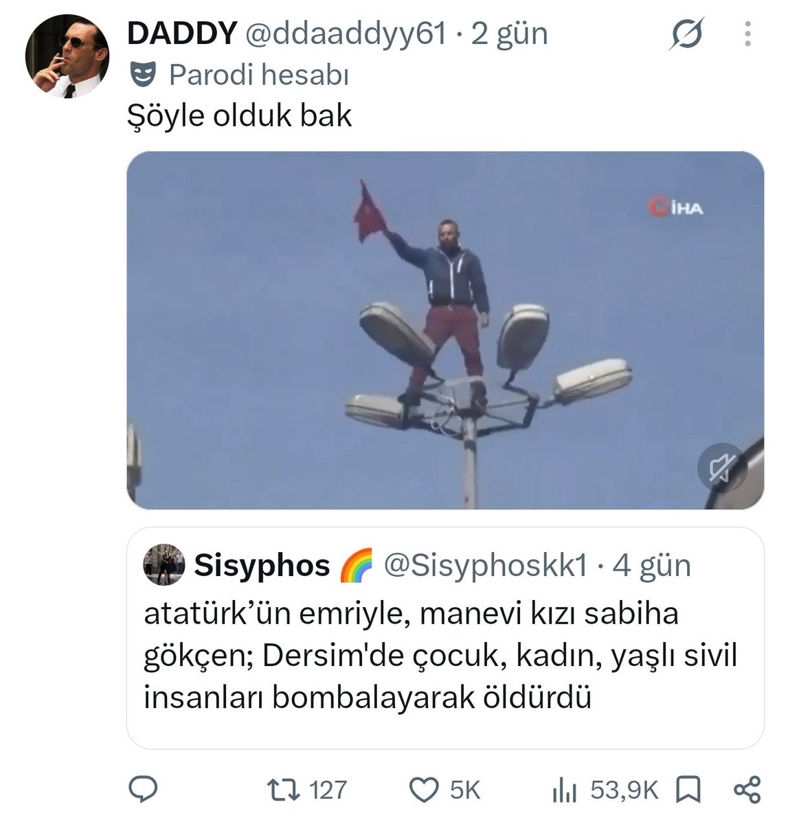 Justamedspor21's tweet photo. Öyle miymiş orosbu evladı https://t.co/qaFNQ4zsdI