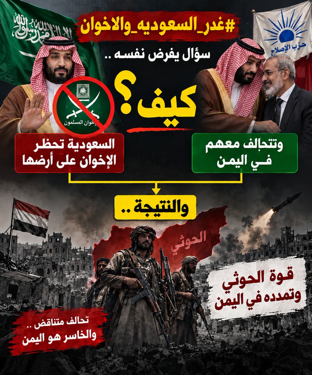 Idi3211's tweet photo. القوات الجنوبية قاتلت في جبهات حساسة بلا تراجع أو تردد،
واليوم يُراد لها أن تُستهدف في غرف السياسة المظلمة.
الاستهداف السياسي يقتل الصمود قبل أن يصل إلى الميدان.
#غدر_السعوديه_والاخوان
#اليمن
#السعوديه https://t.co/tlSfLc91EY