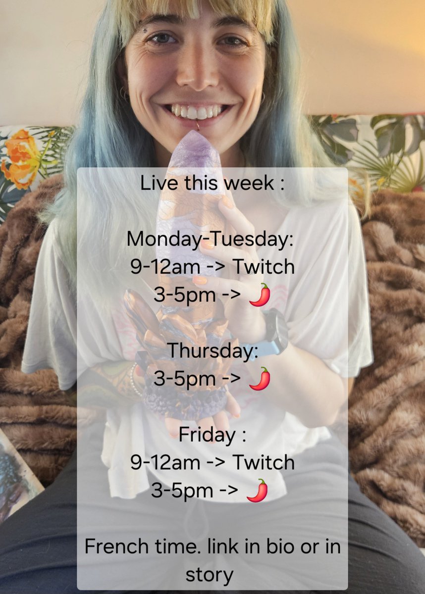 Lovilyn24's tweet photo. This week schedule ! See you this afternoon for some good show ! https://t.co/XEB97NtuPB