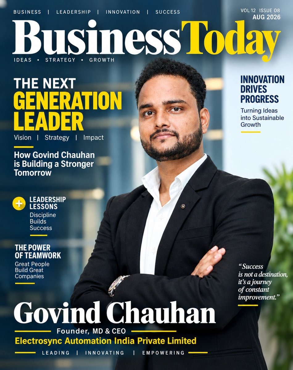 Electrosync2025's tweet photo. The Next Generation of Leadership. 🚀
Leadership is about having the vision to move forward, the courage to innovate, and the commitment to build a stronger tomorrow.
#Leadership #Innovation #BusinessGrowth #Entrepreneurship #FutureLeaders #ElectrosyncAutomation #Success https://t.co/dZMe53SlLz