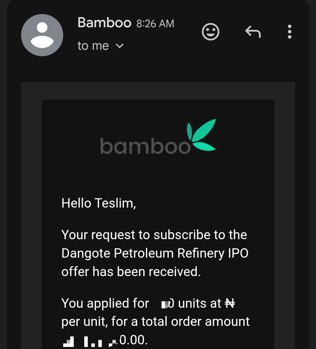 Tazlat05's tweet photo. FCFS
Have you been able to place a position or you're not hoping on the Dangote Refinery IPO?
#IPO #stocks #ngx #dangoterefinery https://t.co/lKiG8VApH0