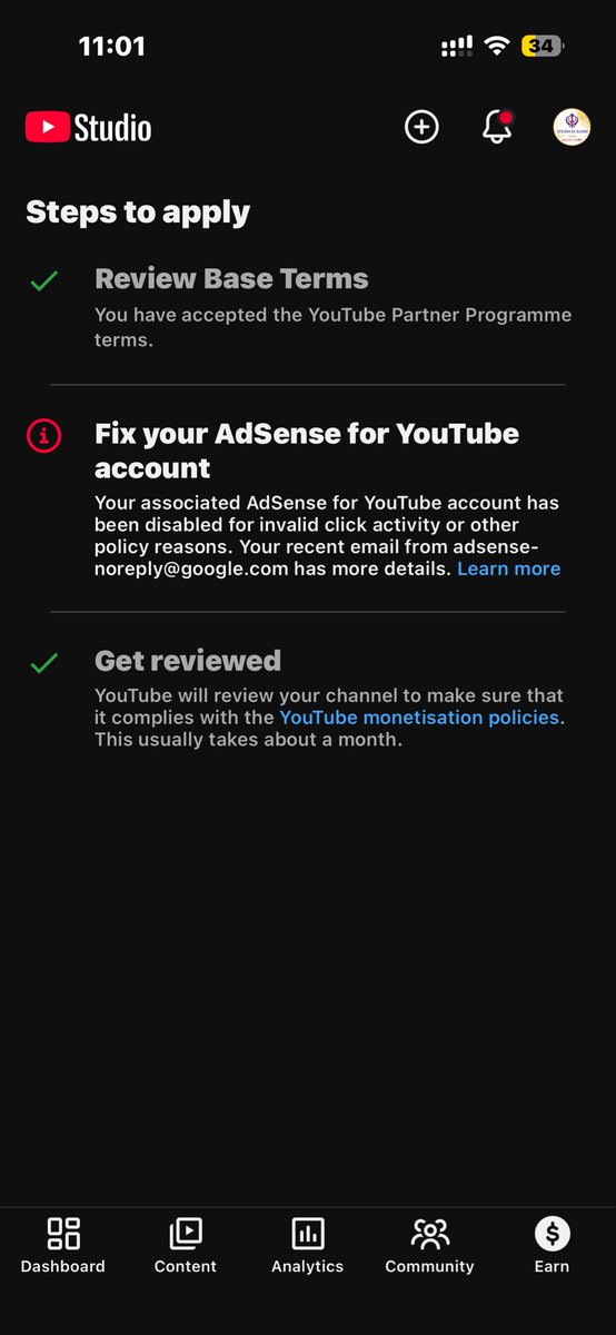 Jaspreet13pb's tweet photo. Dear @YouTube @YouTubeCreators 

Plz look into this matter seriously. Creator are doing lots of hardwork to complete milestones but during verification this sh*t happened without any clear or valid reason. It's been more than 02 Months and theres no contact and solution from yt team.