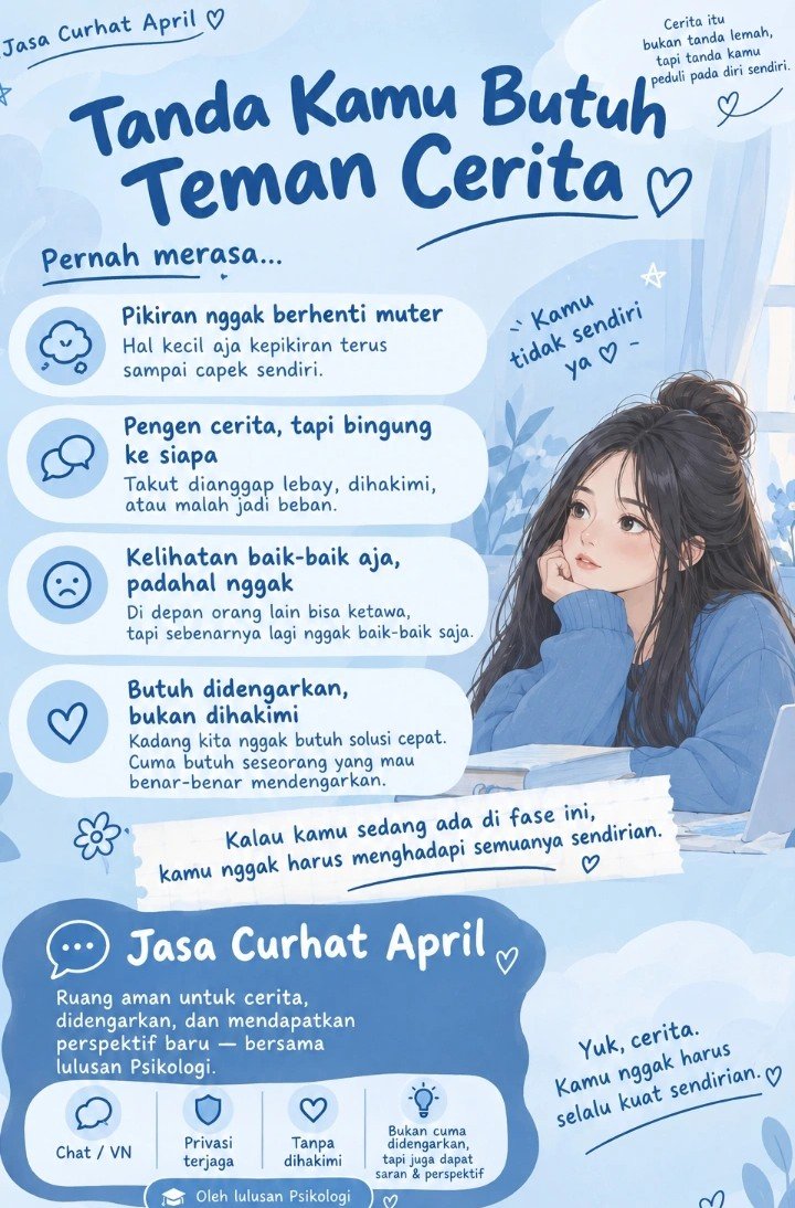 Rossavelle__'s tweet photo. halo aku april lulusan psikologi open jasa curhat, mulai dari 20k/jam🌻 detail pricelist, testimoni, atau booking sesi?cek profil ya guys🍀 #jasacurhat #zonauang #bealanja #curhatㅤ https://t.co/RlL21fOnfb