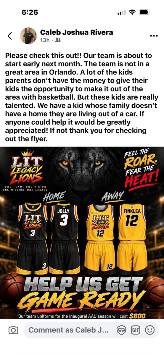 Calebcavsfan97's tweet photo. Please check this out and donate if you are able to! https://t.co/TxeA2yZhF5