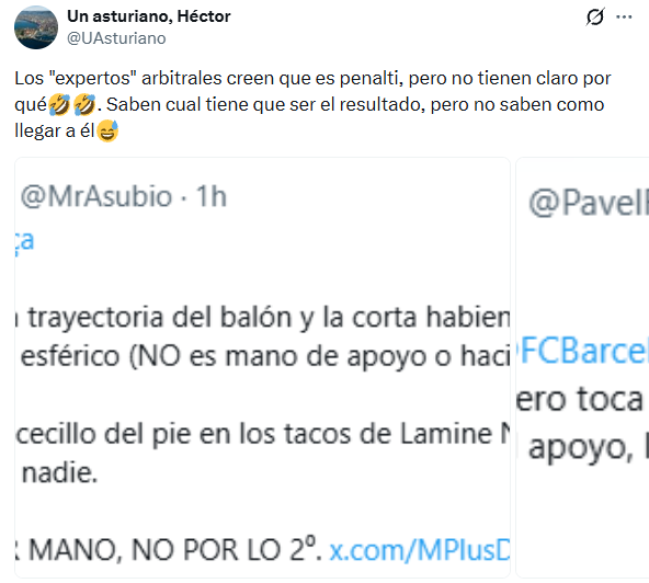 lagalerna_'s tweet photo. Lo de Lamine ayer ante el Levante:

«Es penalti, pero no sabemos por qué».

Seguro que @Tebasjavier, fucktótum del fútbol español, sí lo sabe.

#Portanálisis

👉👉👉https://t.co/FxosWUL9fC https://t.co/FUkvfXssdJ