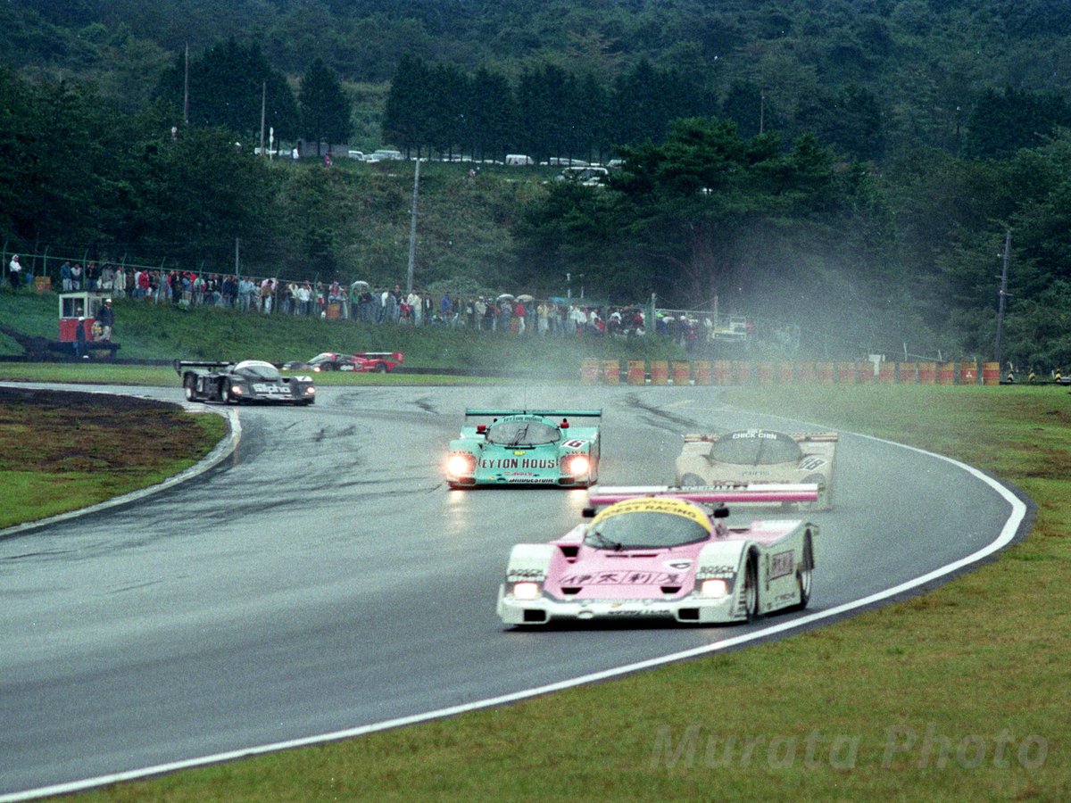 fukumura65's tweet photo. 89/10/8 JSPC INTER CHALLENGE FUJI 1000km
雨脚が強まり中断 2ヒートレース
優勝は 前戦 FUJI 500mile で記憶に残る 3位の
N.38 TOYOTA 89C-V , Paolo Barilla / 小河 等 組 https://t.co/NVckX6edU7