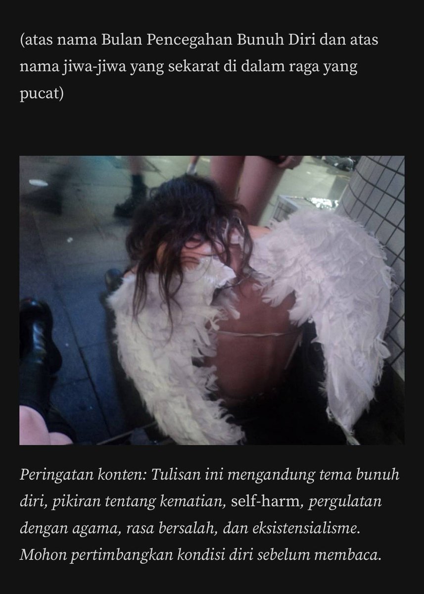 pencorner's tweet photo. Mungkin, di lain waktu, aku tak perlu takut dosa hanya untuk mati. https://t.co/e7Onfc7yFP