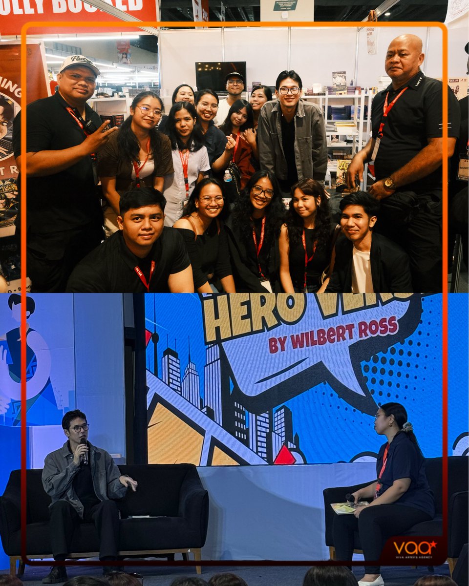 VivaArtists_'s tweet photo. LOOK: Wilbert Ross launched and signed his new comic series, the ADLIKHAIN Hero Verse, at the Manila International Book Fair! 🌟✍🏻 Congratulations, Author Wilbert!  

#WilbertRoss #VAA https://t.co/TLznPTHyUa