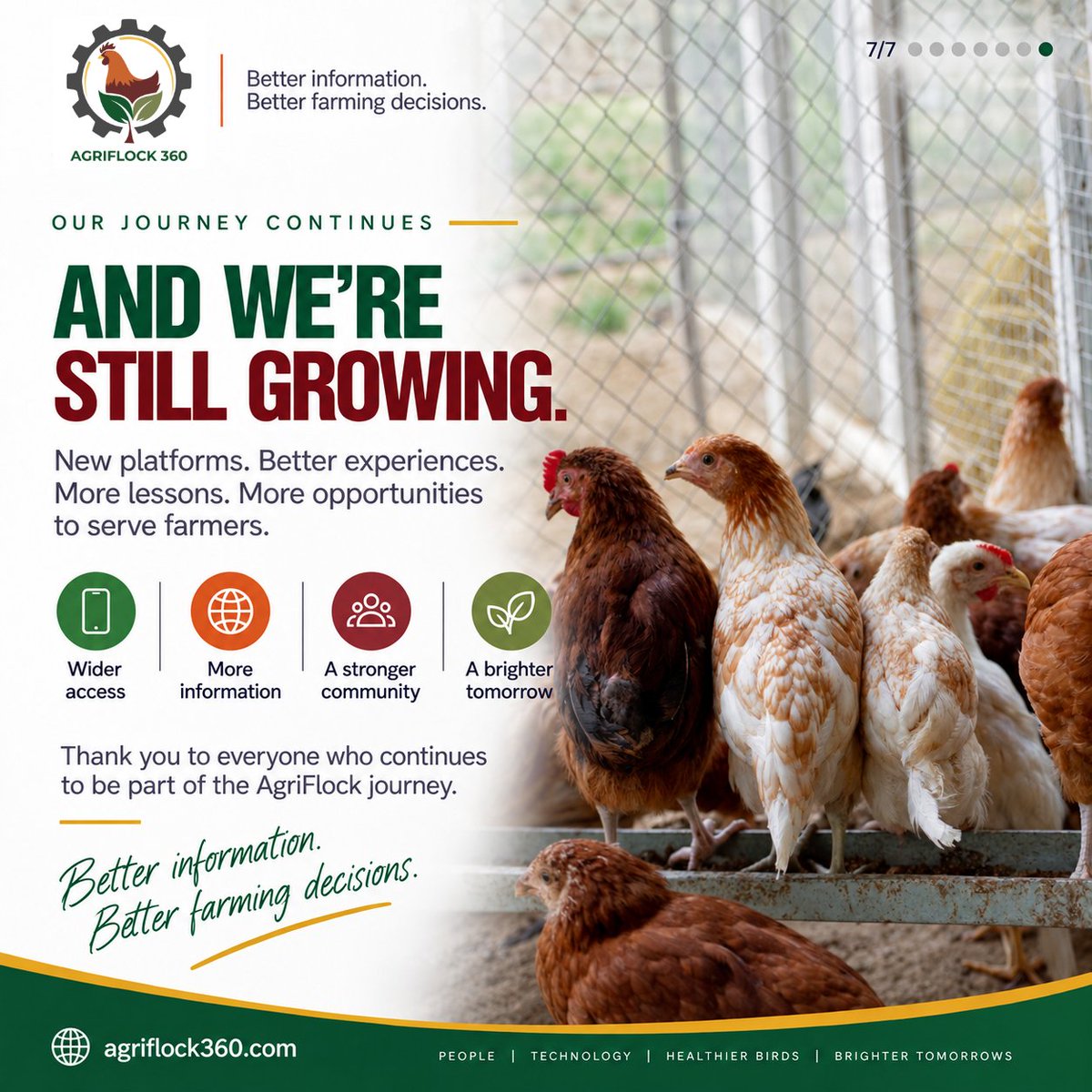 agriflock360's tweet photo. More access. Better experiences. More learning. https://t.co/lP01uEHA1o