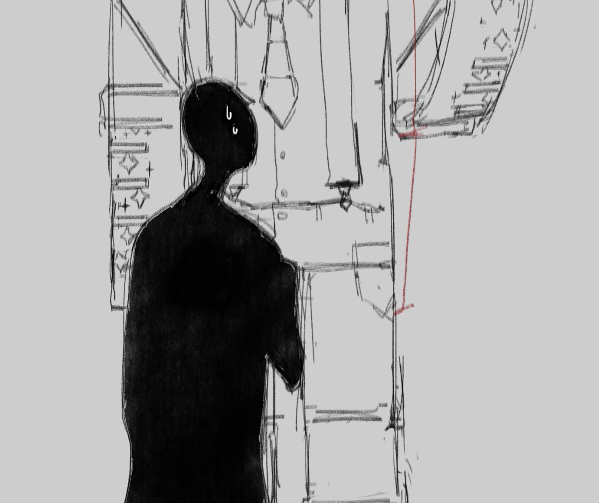 shmyp_ko's tweet photo. i dont know how tall i should draw honcho sighsighsigh https://t.co/1w3E3jIkPe