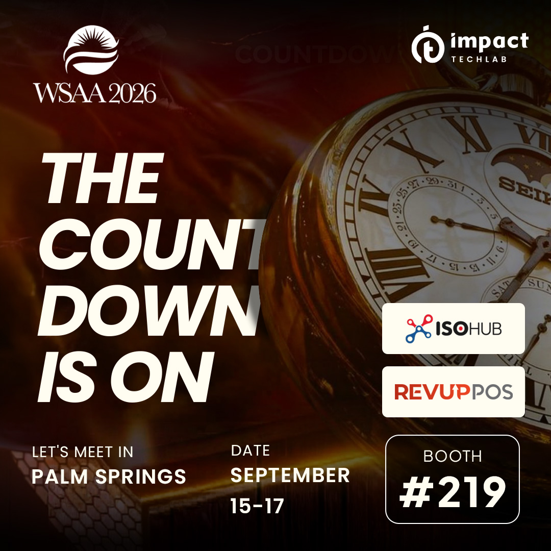 impacttechlab's tweet photo. We're heading to Palm Springs for WSAA 2026! ⏳

Book time with us → https://t.co/nOtGs7xOWF

#WSAA2026 #ImpactTechlab #ISOhub #PaymentProcessing #MerchantServices #ISO #Fintech #RevUpPOS https://t.co/2L2U5B5Kd1
