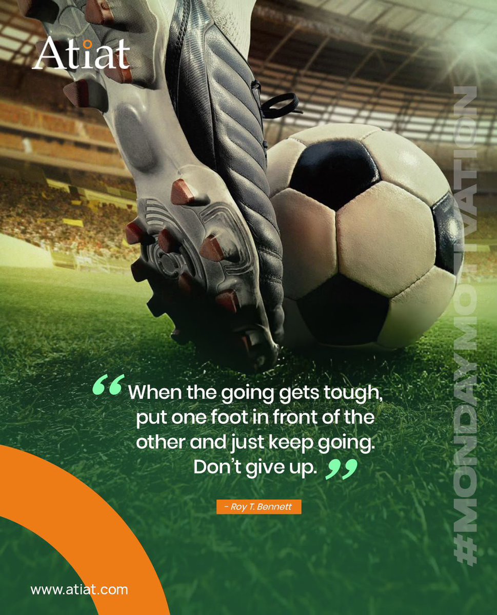 AtiatLtd's tweet photo. Every step counts. Keep moving, stay focused, and don’t give up.

#Atiatlimited
#mondaymotivation https://t.co/GqB23zdaVz