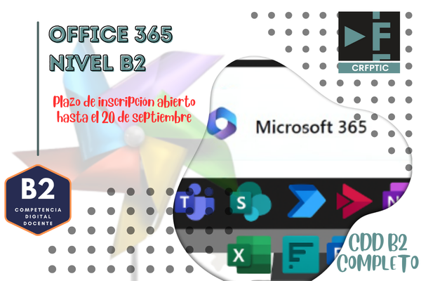 crfptic's tweet photo. 🚀 Avanza en tu Competencia Digital Docente.

✅ Microsoft 365 A2
✅ Windows B1
�� Microsoft 365 B2

Inscríbete hasta el 20 de septiembre.

🔗 https://t.co/HwIAxUiAdt

@educacyl #formaciónjcyl @crfptic #CompetenciaDigitalDocente #CDD https://t.co/DyO5R5l5KC