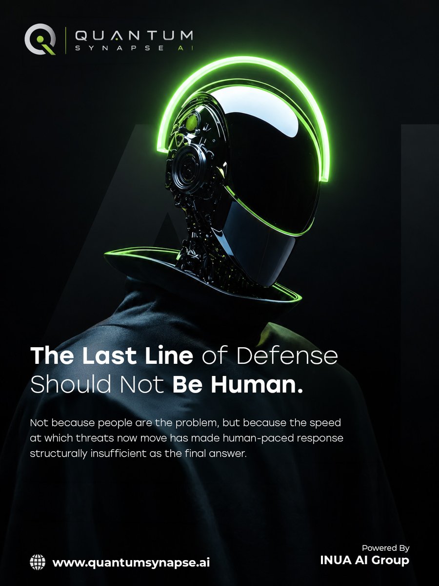 QuantumSyn_AI's tweet photo. The problem is not the people. It is that threats now move faster than any human-paced response was built to match. Autonomous Agents close that gap. #QuantumSynapseAI #AutonomousSecurity #CyberIntelligence #SovereignSecurity #EnterpriseResilience https://t.co/V4NpWsz9pL