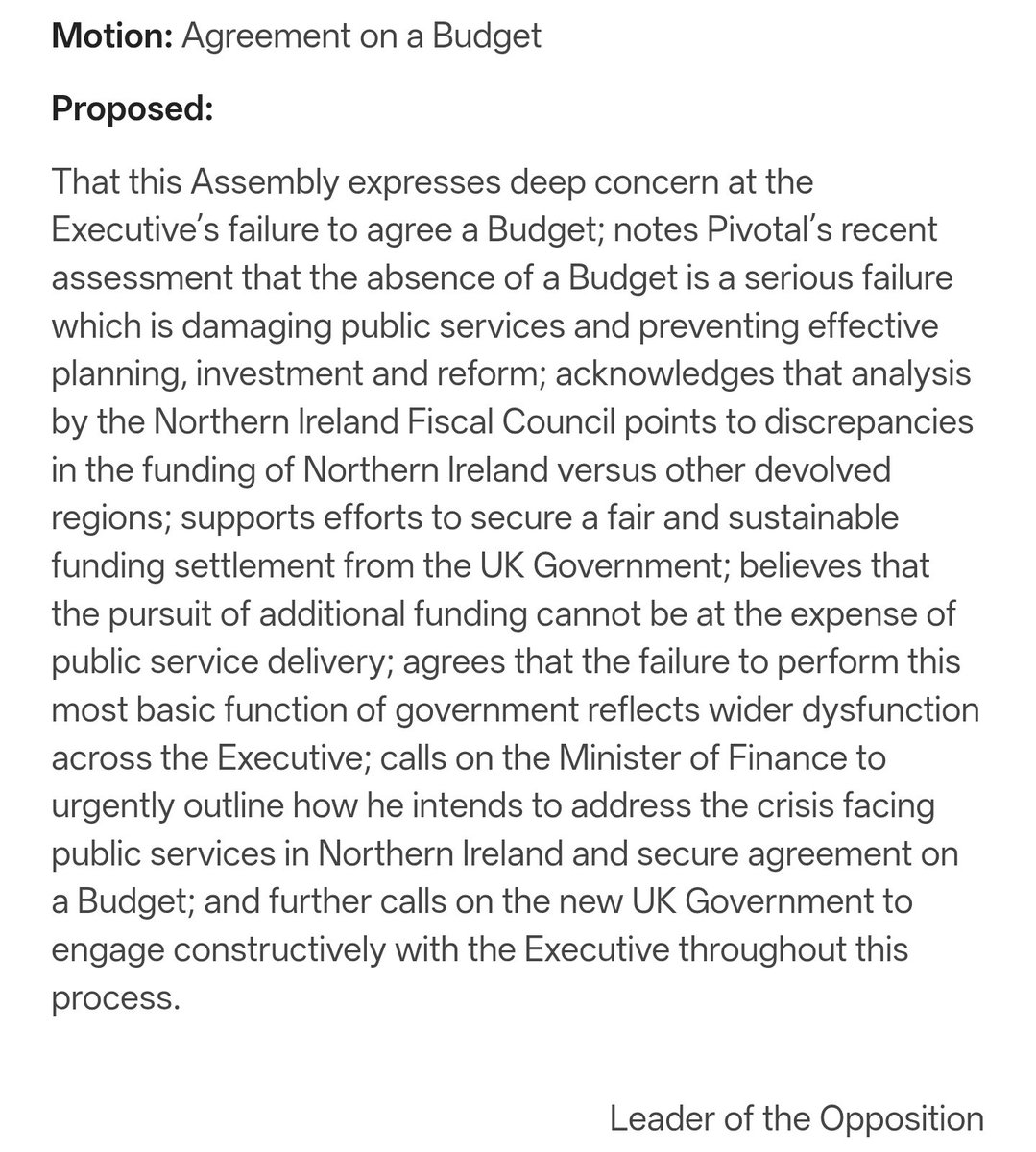 MatthewOToole2's tweet photo. It's our first Opposition Day back and the SDLP is using to platform vital issues 👇

💷 Budget - How long will public services be held hostage to political failure?

🎻 The Fleadh – How do we learn from an extraordinary success?

✨ AI –  Are we managing the huge risks properly? https://t.co/ytiVeyEGfW