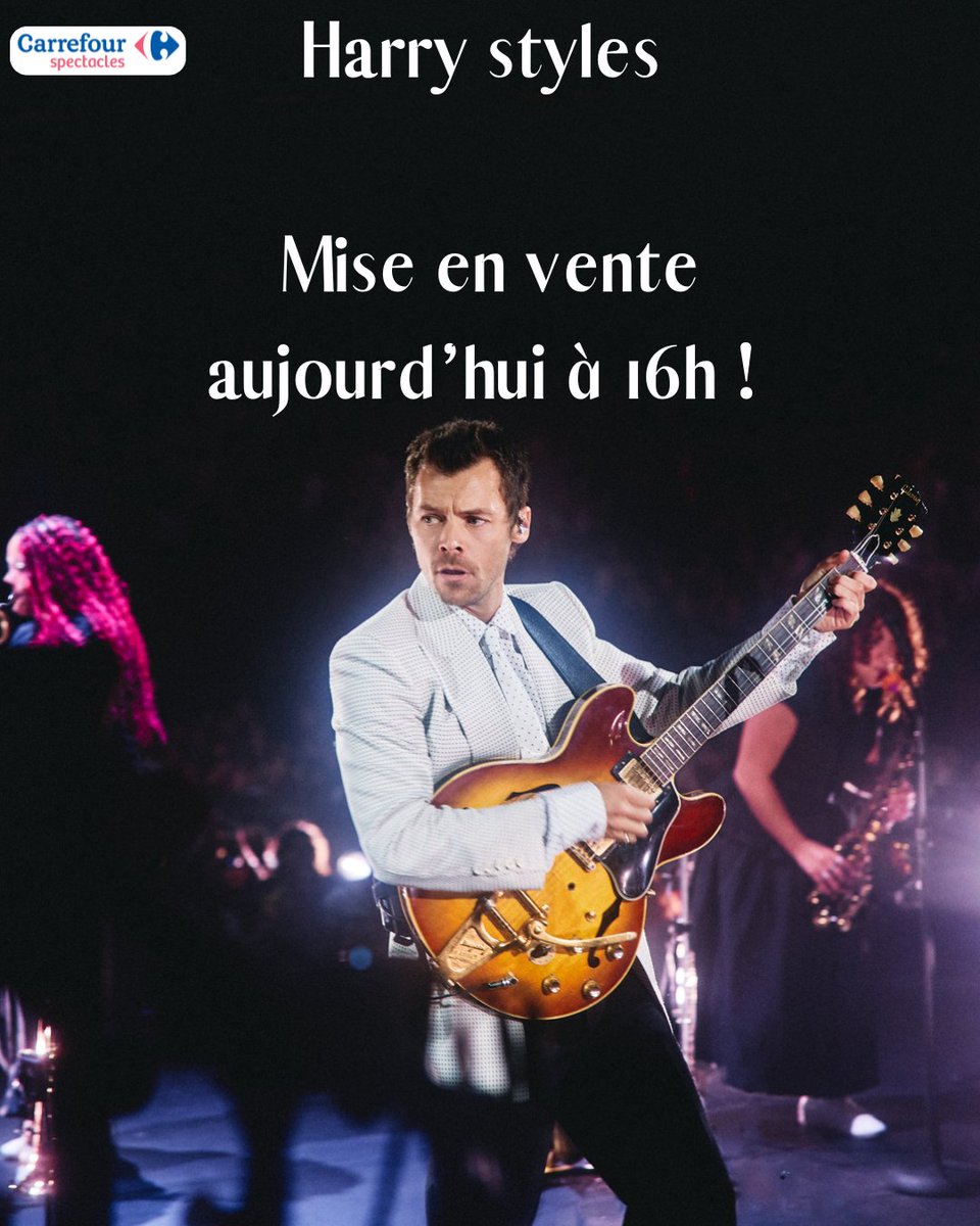 Carrefour_Spect's tweet photo. 🚨 HARRY STYLES : ALERTE BILLETTERIE À 16H ! 🍉🇬🇧

🎟️ Soyez prêts sur notre site ou dans vos magasins Carrefour : 👇https://t.co/R6w6gHgChg

👇 Qui a déjà mis son alarme à 15h58 ? 👇

#HarryStyles #CarrefourSpectacles #PlenitudeArena #TogetherTogether #MiseEnVente https://t.co/aLkF4nxHI3