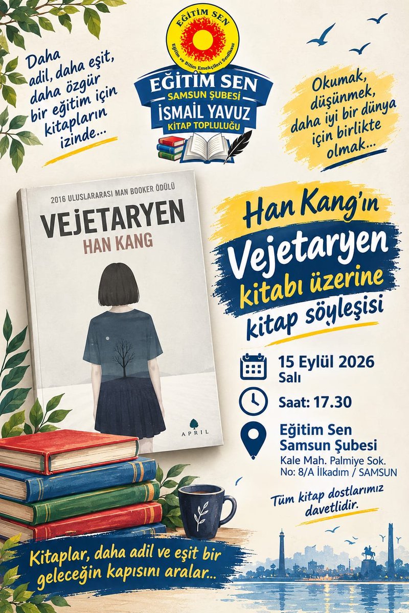 sen_samsun's tweet photo. Yeni öğretim yılına kitapla başlıyoruz.Bu yılın ilk etkinliği tüm okur dostlarımızı bekliyoruz. https://t.co/AveOxdEApX