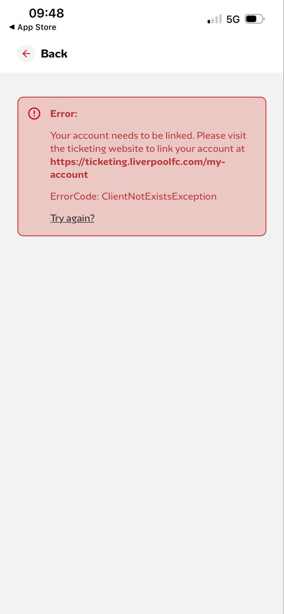 WildmanMatty's tweet photo. @LFCHelp hi I have two accounts for some reason. 
Can you link them somehow as I have a ticket waiting in the account for tomorrow game but won't let me download NFL. Comes up with an error. I'm happy to close the older one and keep my light. https://t.co/ZJdaK4lljK