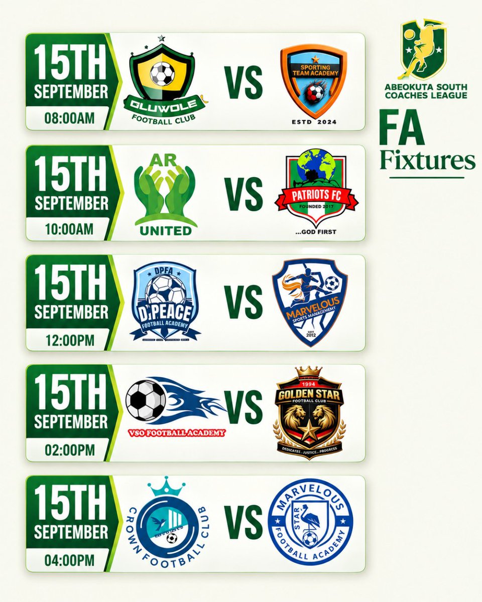 AbkSouthLeague1's tweet photo. FA CUP TUESDAY FIXTURES: KNOCKOUT 

#ASCL26 #Grassrootfootball https://t.co/1ydSBiFNjH