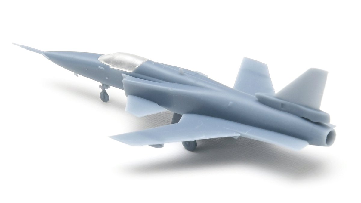 ModelArtInc's tweet photo. 【特報】
モデルアートオリジナルの完全新金型キット第4弾として、1/144スケールのX-29の製品化が決定しました!
今後刊行予定のエリア88 モデリングミッション・5(時期未定)の付録となります。写真は3D出力見本で、増槽とAIM-9もセットします。今後の情報更新を楽しみに! https://t.co/34bh3ZdKUf
