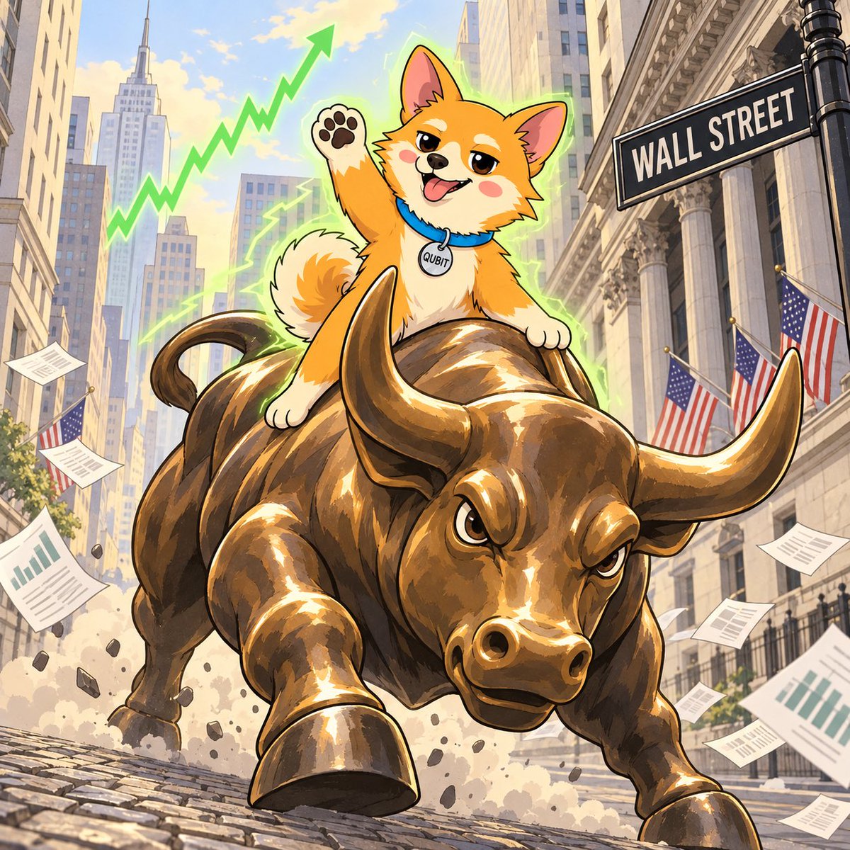 qubitthedogcoin's tweet photo. Ride the charging bull.

$QUBIT https://t.co/PKqCda6TrT