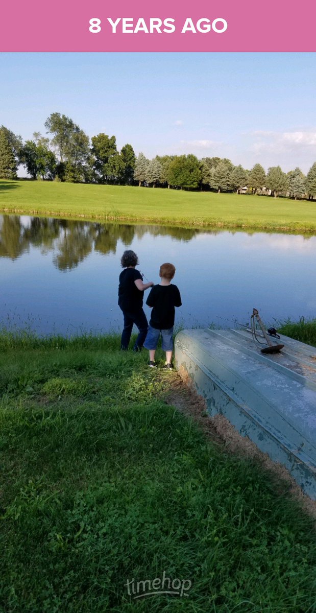 DBFrisk2001's tweet photo. 2018, at my parents' place. At that time, a friend and her son came out to visit us. Her son got to go fishing from the pond, along with my mother. https://t.co/NBRlxYfO2J