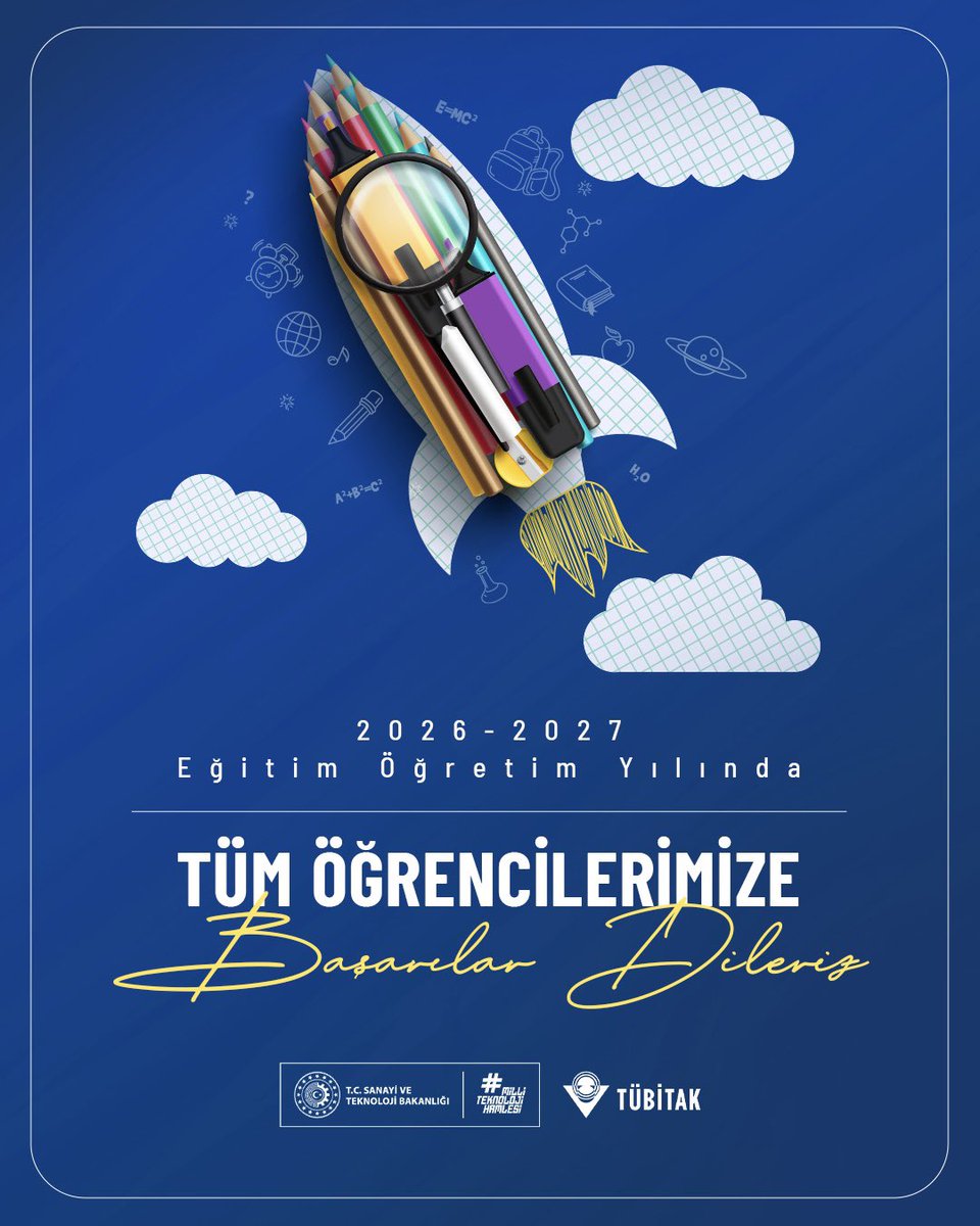Tubitak's tweet photo. Yeni Eğitim Öğretim Yılında da TÜBİTAK Daima Yanında 📚

Çocuklarımızın bugün kurduğu hayallerin yarının bilimsel keşiflerine ve geleceğin teknolojilerine dönüşmesi için TÜBİTAK olarak biz her zaman yanınızdayız. 🚀

Tüm öğrencilerimize ve öğretmenlerimize başarı, mutluluk ve ilham dolu bir eğitim öğretim yılı diliyoruz.