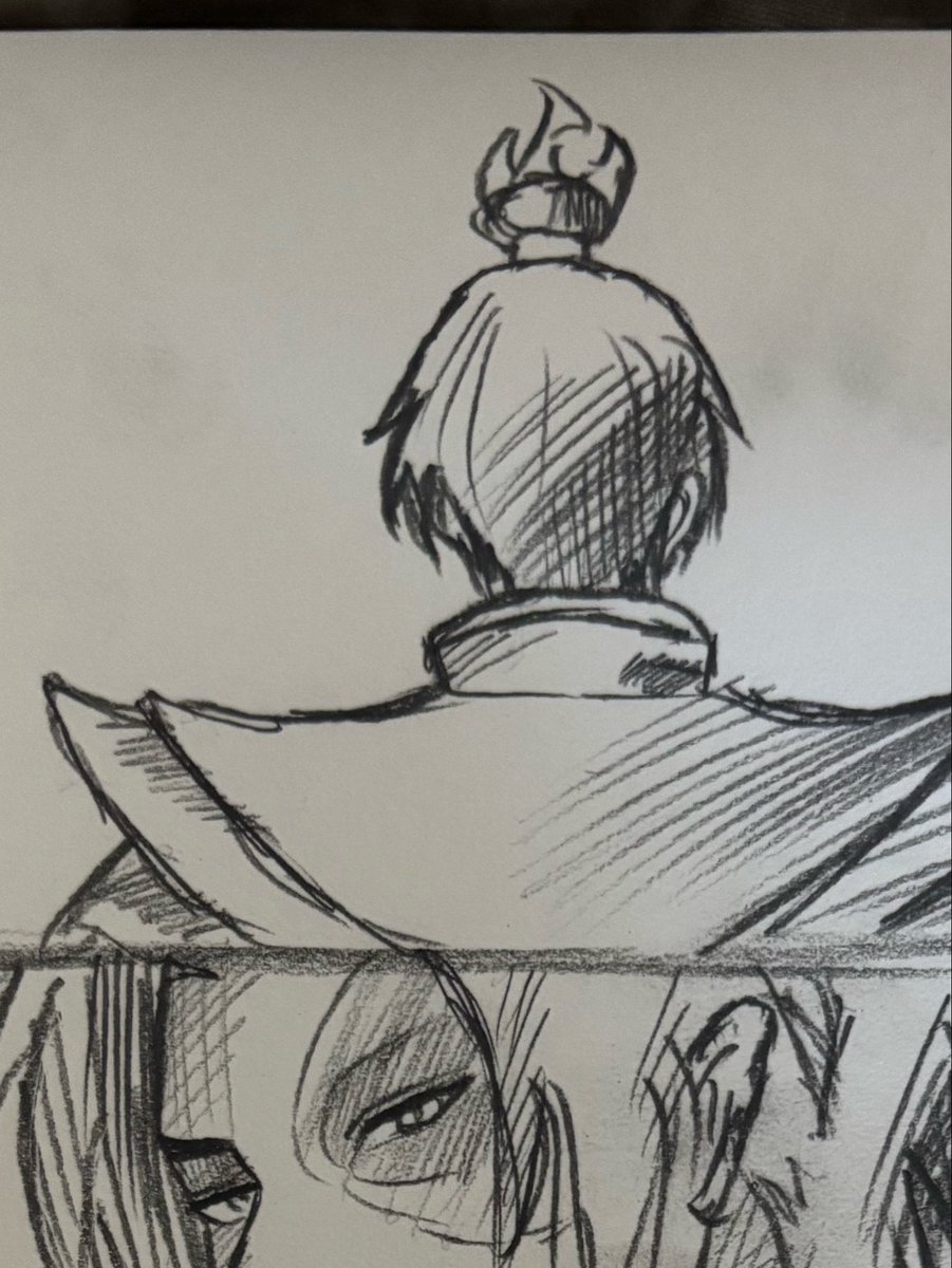 Skufrik's tweet photo. A little bit of the process… I wonder if there are still old-school artists who sketch on paper first 🥲 https://t.co/TcKuWgnRuB