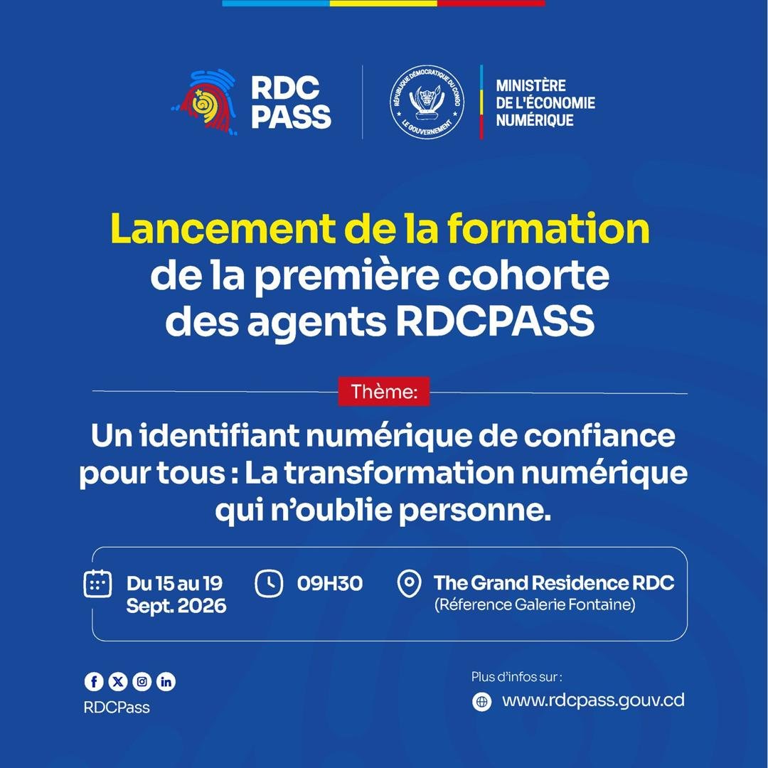 econonumerique's tweet photo. #RDC_Pass
#IdentifiantNumerique
#TransformationNumerique
#DRC_Digital_Nation2030 https://t.co/IiO3pdQ2Aw