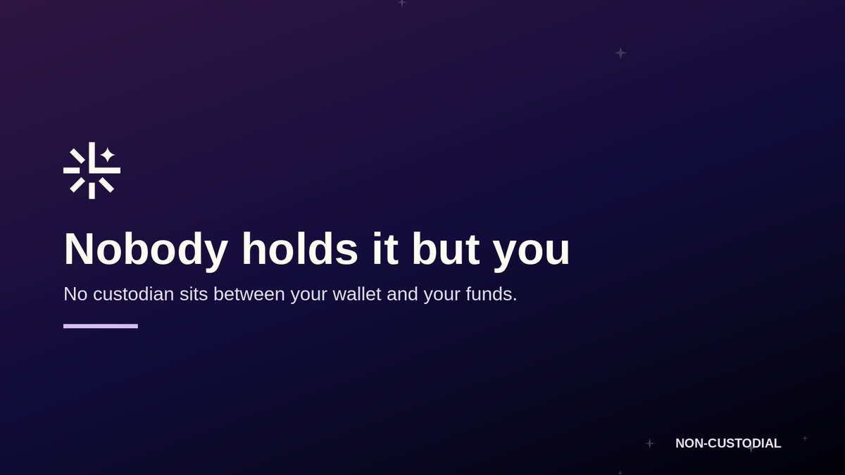 locksleybank's tweet photo. There's no custodian standing between your wallet and what's in it. There never was. https://t.co/79tAHP2u7u