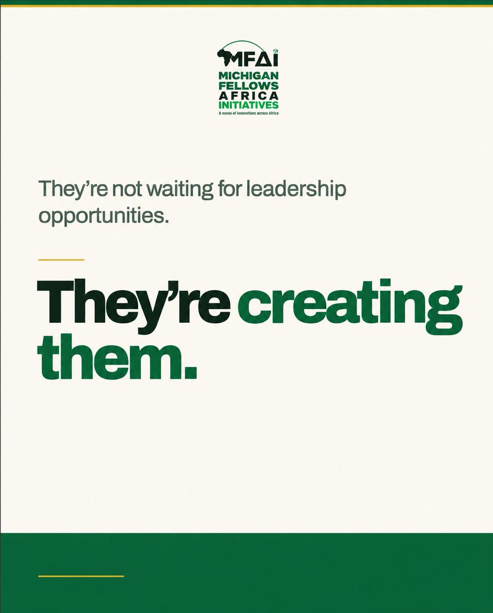 mfaiuganda's tweet photo. Africa’s future is being shaped by young professionals driving change today. What should effective African leadership look like? 

Share your thoughts below.

#MFAI #AfricanLeadership #YoungProfessionals #AfricaDevelopment #Leadership https://t.co/vCx3C2kP5s