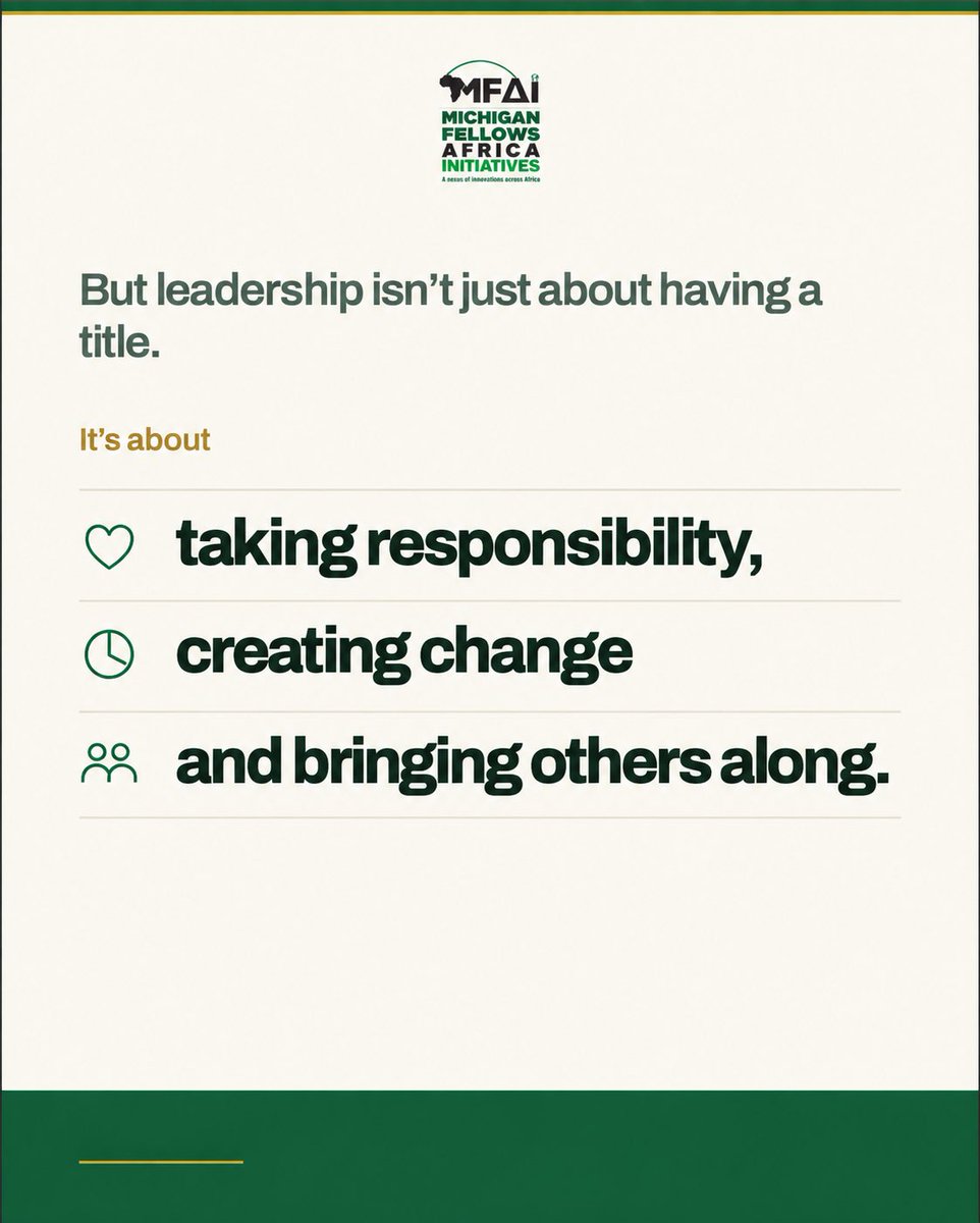 mfaiuganda's tweet photo. Africa’s future is being shaped by young professionals driving change today. What should effective African leadership look like? 

Share your thoughts below.

#MFAI #AfricanLeadership #YoungProfessionals #AfricaDevelopment #Leadership https://t.co/vCx3C2kP5s