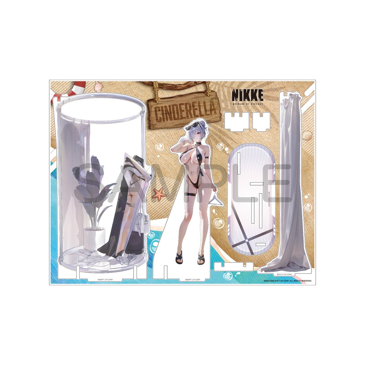 MEGANIKKESTORE's tweet photo. 🟢MEGA NIKKE STORE🟣
<商品情報>

完売しております商品を下記の通り入荷いたします。
※東京店・京都店共通

▼SUMMERフェア 2026 新商品
・SUMMERフェア2026 ジオラマアクリル シンデレラ：クリスタルウェーブ

再入荷予定日：9月27日(日)
※各店舗入荷次第の販売となります

皆様のご来店お待ちしております。

#NIKKE #ニケ #メガニケ #メガニケストア #SUMMERフェア2026