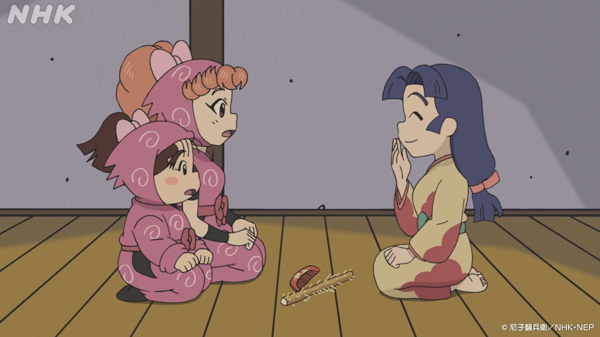 nhk_animeworld's tweet photo. 15(火)の ＃忍たま は
「トモミの休日の段」

めずらしく1人で休日をすごすことになったトモミ。

何をしようかと悩みつつ、1人でも充実した休日をすごしたいと、とにかく外へ出かけてみることに。

🔽NHK ONE配信はこちら
https://t.co/jeNM37OwR7 https://t.co/hXscDLplnE