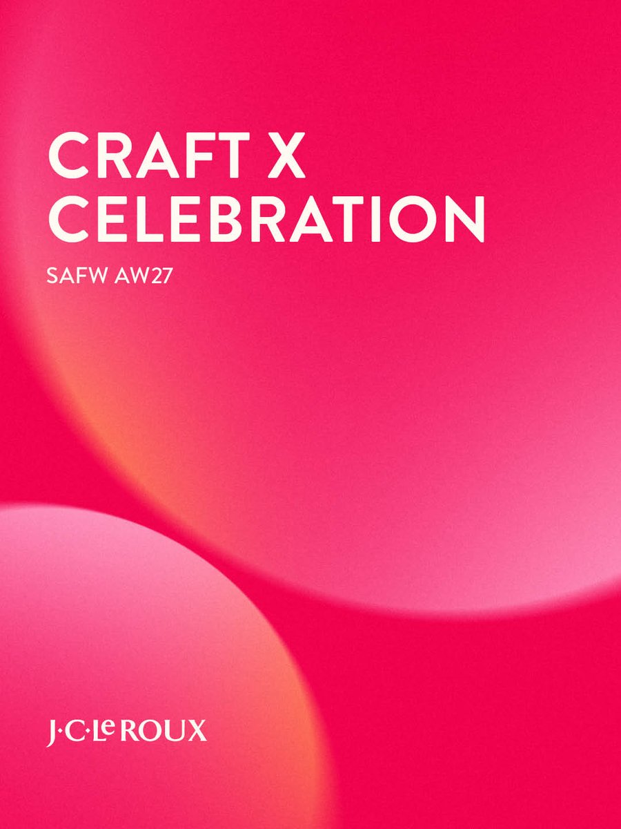 safashionweek's tweet photo. @HouseOfJCLeRoux joins SAFW AW27 to toast the designers, artisans, and visionaries driving our fashion ecosystem forward.
21 to 25 October at Hyde Park Corner.
#SAFWAW27 #JCLeRoux #CollectionbyJCLeRoux #ResponsibleFashion #SAFashionWeek https://t.co/6jk7LRYl7X