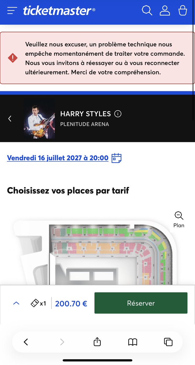 HS_News_2's tweet photo. @plenitudearena Vous, @fnacspectacles, @Carrefour_Spect, @TicketmasterFR je vous déteste aujourd’hui 😭
Que des messages d’erreur depuis 1h30, impossible d’acheter https://t.co/XsYQ6yZiLa