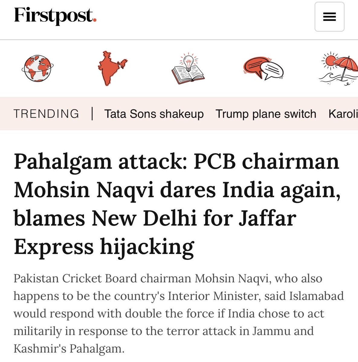 PranabCineaste's tweet photo. @ShafAhmed8 @CHIRAGJAIN15627 @nibraz88cricket @vckr1000 Educate yourself then comment. He is a politician who openly warned the country and admitted what he did and said he wouldn’t hesitate to do it again. So why should Indians accept such trophies from a Phaki politician/terrorist? You have neither the knowledge nor the self-respect https://t.co/kjrmvOiFsq