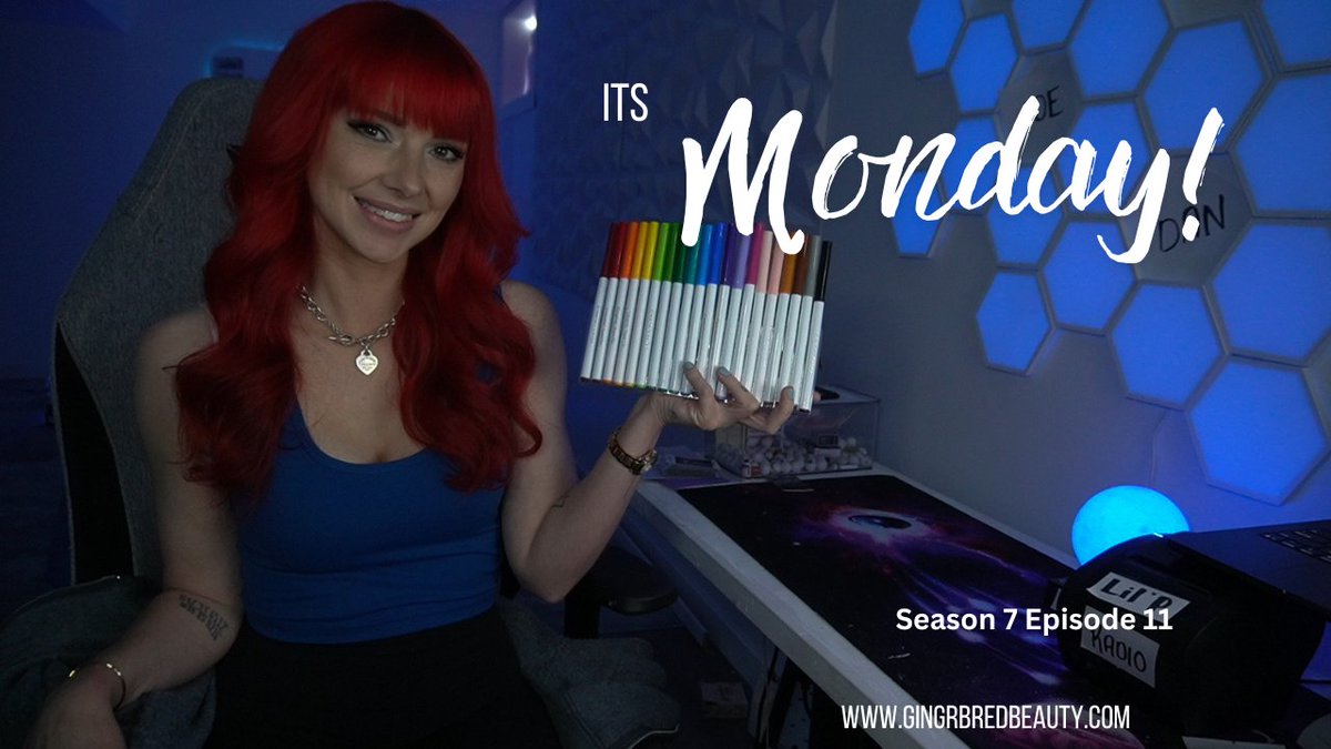 gingrbredbeauty's tweet photo. Twitch has made a terrible decision. They’re giving out BONUS BITS for using PowerUps, so obviously we need to take advantage of that. And because apparently I have no sense of self preservation, I bought brand new markers.  Wonder what we can do with these...hmm
Plus it’s Monday, so we’ve got Marbles, the Triple Giveaway, and a full weekend to catch up on!
#LIVE on #Twitch at 12:30PM EST https://t.co/TD5hZD1NxP 
#repost for #giveaway entries!