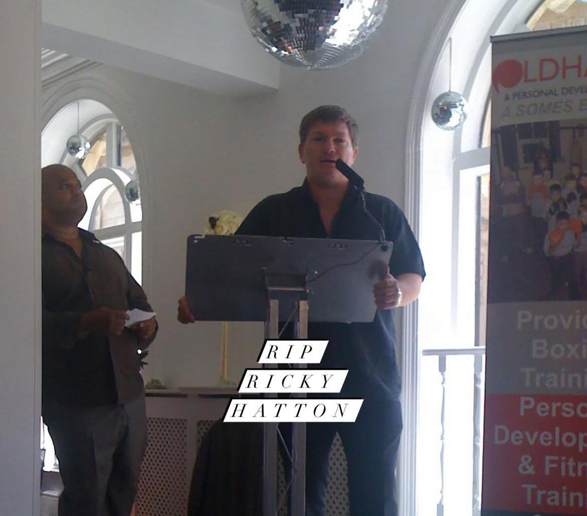 oldhamboxing's tweet photo. RIP Ricky “Gone But Not Forgotten“. #rickyhatton #oldhamboxing https://t.co/tjEhshGjis