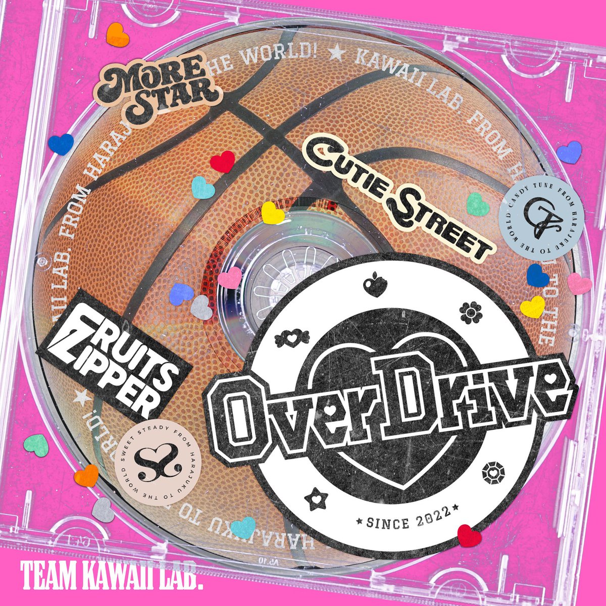 FRUITS_ZIPPER's tweet photo. 【New Release】

9/15(火)0:00 Release
TEAM KAWAII LAB. New Digital Single

『Over Drive』🏀🩷🧡🩵💛💚💜❤️

▼配信サイト🎧
https://t.co/YCAMgfMt0g

Lyrics：ヤマモトショウ
Compose：michitomo
Arrange：新山俊也（GOLDTAIL）

artwork：鵜飼まなみ(yenter)

#KAWAIILAB #カワラボ
#FRUITSZIPPER #ふるっぱー
#CANDYTUNE #きゃんちゅー
#SWEETSTEADY #すいすて
#CUTIESTREET #きゅーすと
#MORESTAR #もあすた