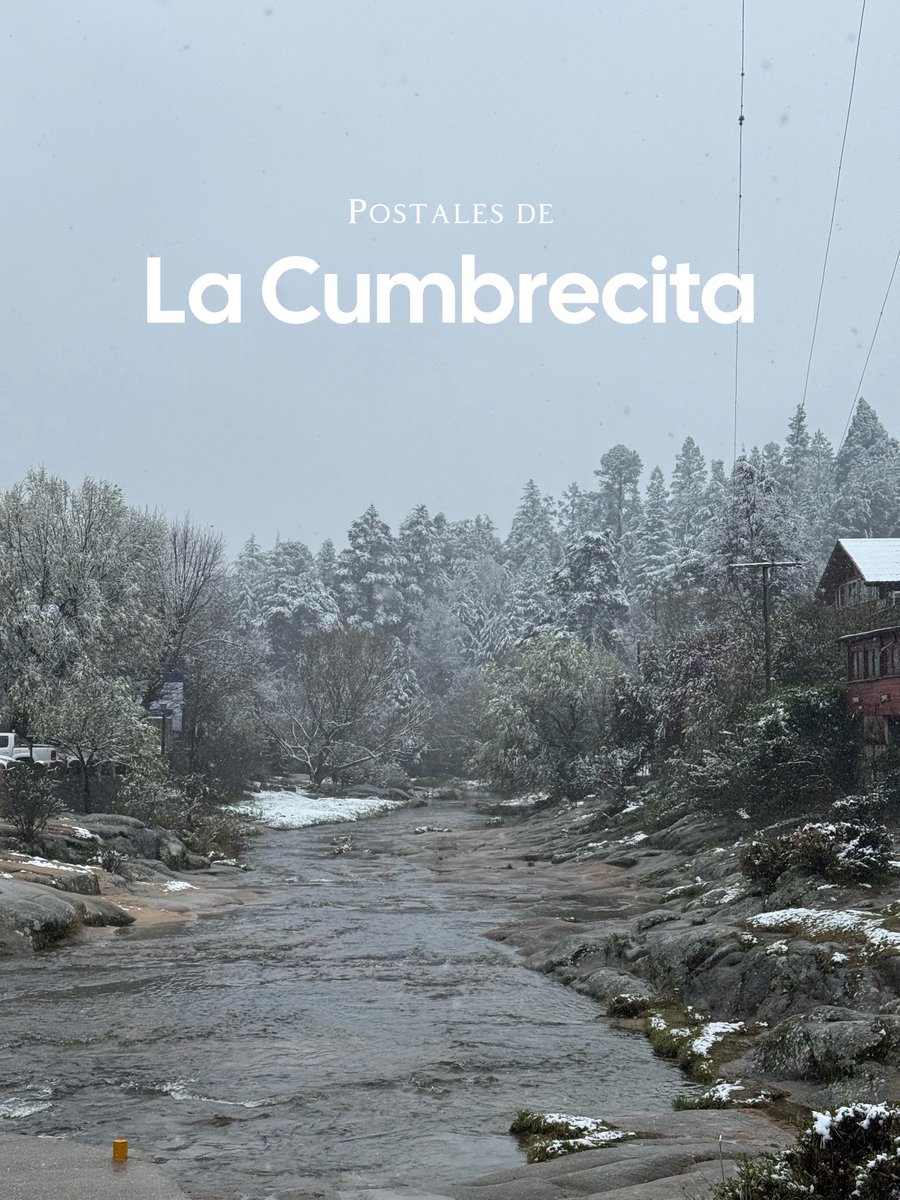 PauChurruca's tweet photo. La Cumbrecita en septiembre ❄️ https://t.co/tyYpdYOKFh