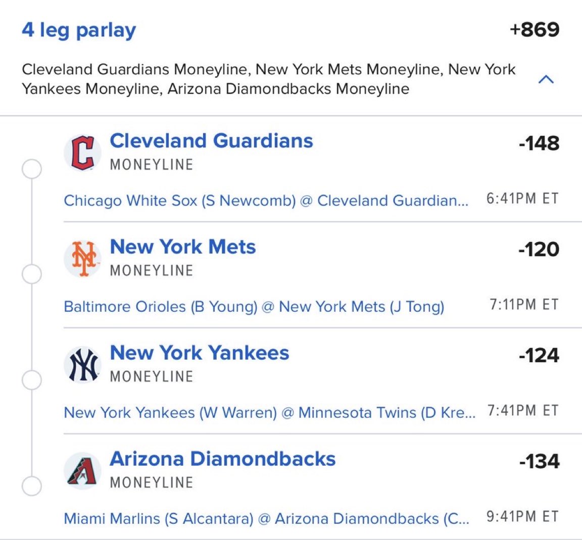 chiniclub's tweet photo. +870 MLB ML PARLAY⚾️

We cashed on the NFL..

Back to the diamond😈

JOIN THE FREE DISCORD 🔗👇
https://t.co/nWksELY9Sj

#NFL #NFLProps #SGP #NFLBetting #GamblingTwitter #GamblingX #PrizePicks #FanDuel #DraftKings https://t.co/pUL35FwifW