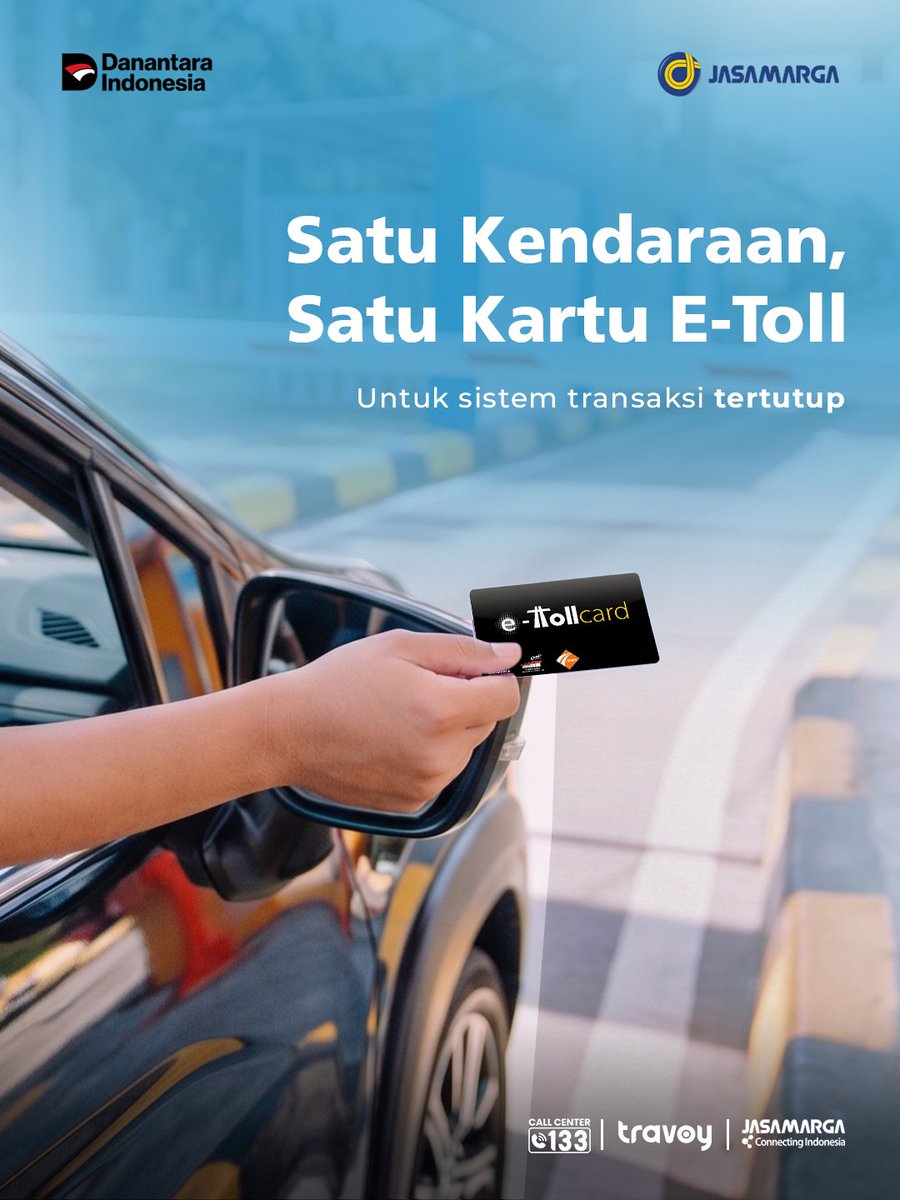 jmnusantara's tweet photo. Kawan JM, punya lebih dari satu kartu uang elektronik atau E-Toll di dalam mobil? Pastikan kartunya tidak tertukar, ya!

Pada sistem transaksi tertutup, tarif tol dihitung berdasarkan gerbang asal dan tujuan perjalanan. https://t.co/PtkcdYAW1P