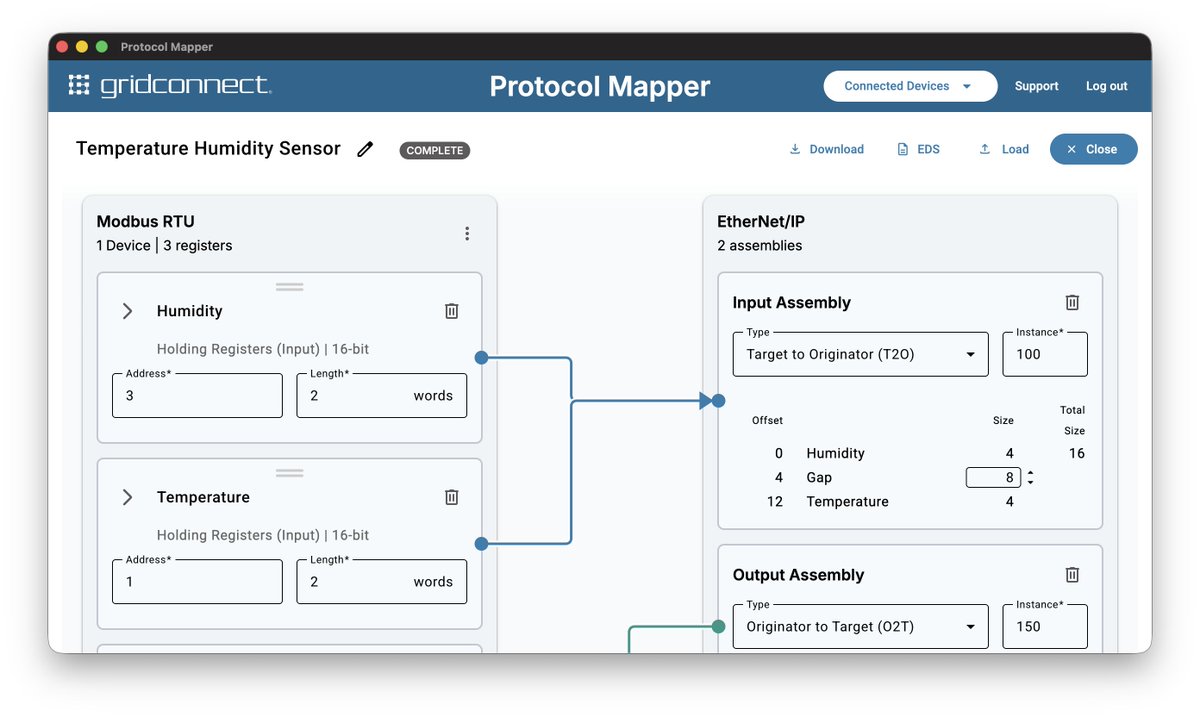 GridConnect's tweet photo. "Pretty straightforward UI. If you know Modbus RTU, you know what those options are."

Nick mapped 86 registers on his laptop, sent the map to Grid Connect, and now every reorder ships pre-configured. No remapping.

Free: https://t.co/QVLwMJeRea

#EtherNetIP #Modbus #Engineering https://t.co/lmHhNGQdnU